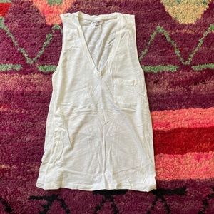 White Madewell cotton tank